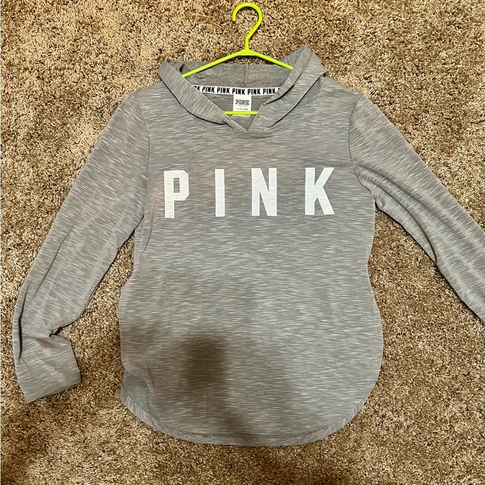 PINK Victoria's Secret Heather Gray Hoodie